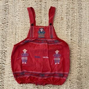 Vintage Guatemalan Child Toddler Romper Overall 2T-3T Unisex Y2K